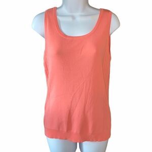 Knit Tank Shell Coral Size M